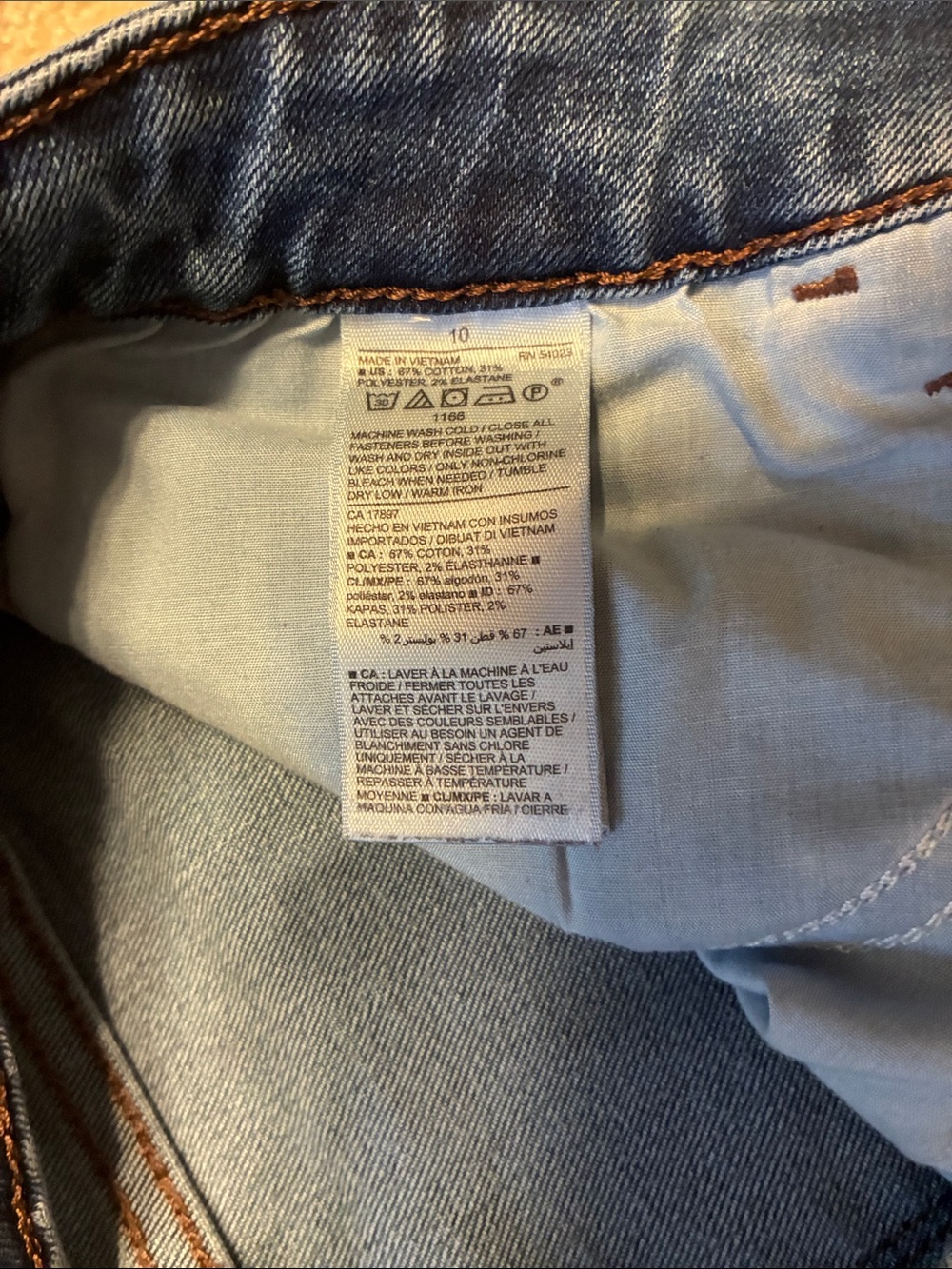 Old Navy Pop Icon Skinny Jeans Mid Rise Blue Stretch Denim Size 10 - Picture 5 of 8